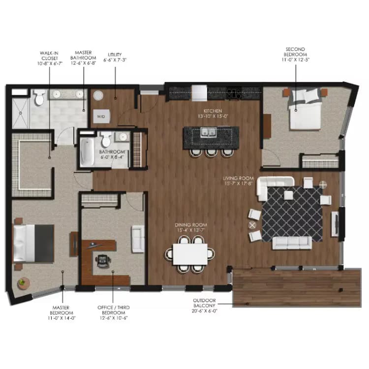 Milwaukee County apartments for rent - image - forge-and-flare-oak-creek-wi-floorplan (1).jpg