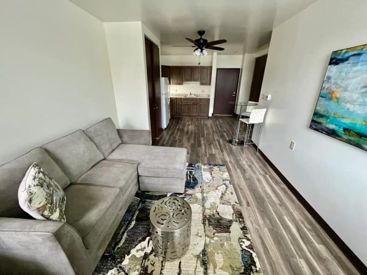 Milwaukee County apartments for rent - image - Burnham LR Kitchen Model .jpg
