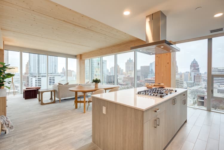 Milwaukee County apartments for rent - image - Spruce - 3 BD / 2 BA - Kitchen + Living