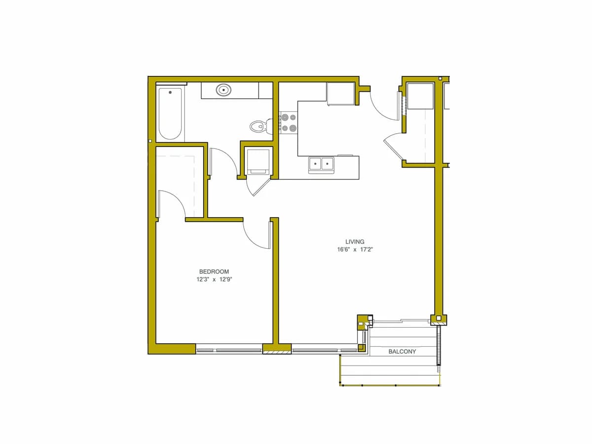 Milwaukee County apartments for rent - image - Floor Plan With Measurements