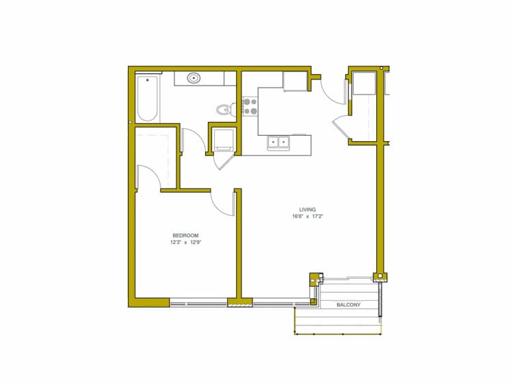 Milwaukee County apartments for rent - image - Floor Plan With Measurements