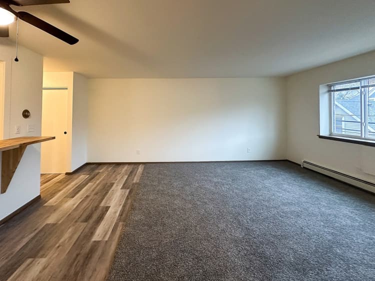 Milwaukee County apartments for rent - image - 2 Bed / 1 Bath - 1,000 SF - Living Room + Bar