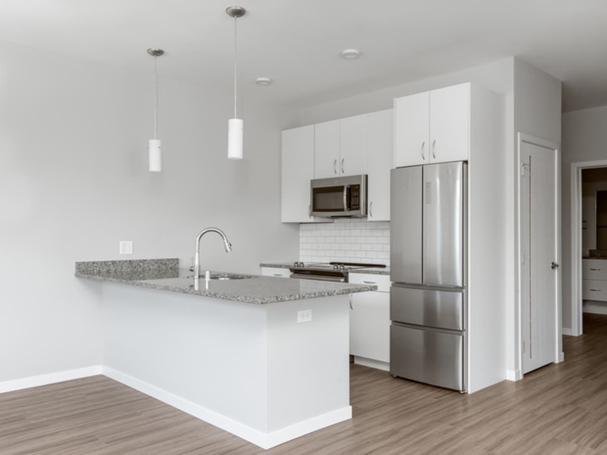 Milwaukee County apartments for rent - image - Zen - 2 Bed / 2 Bath - 1,306 SF - Kitchen