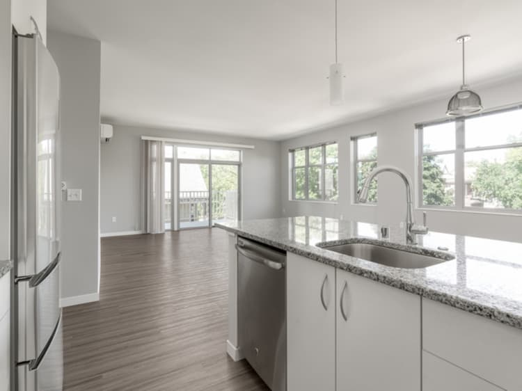 Milwaukee County apartments for rent - image - Zen - 2 Bed / 2 Bath - 1,306 SF - Living & Kitchen