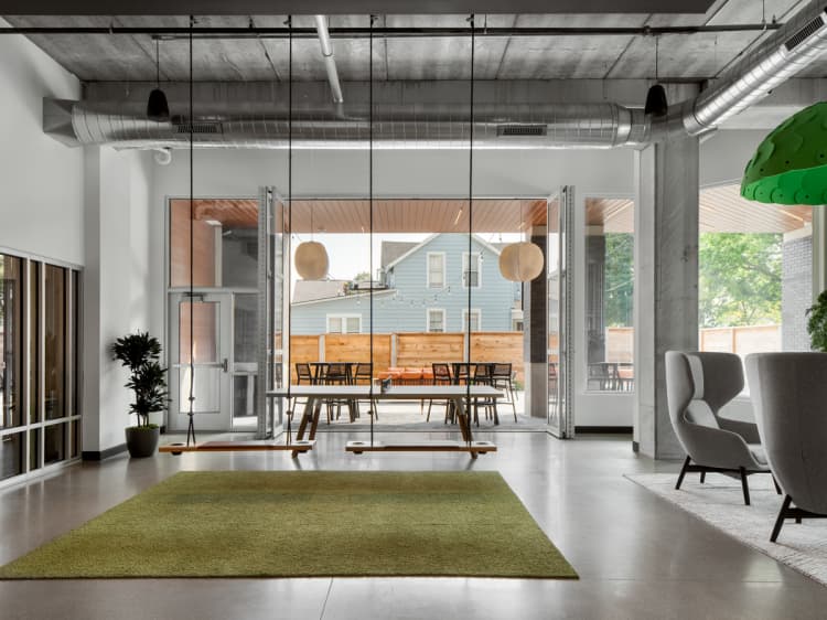 Milwaukee County apartments for rent - image - Entertainment Lobby with Swings and Games