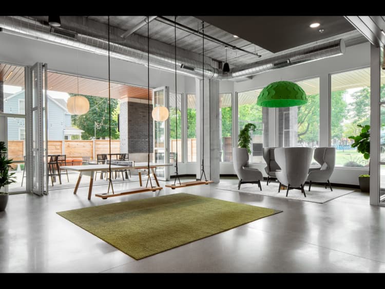 Milwaukee County apartments for rent - image - Entertainment Lobby with Swings and Games