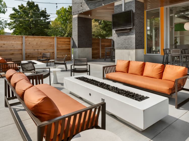 Milwaukee County apartments for rent - image - Community Terrace with Fire Pits