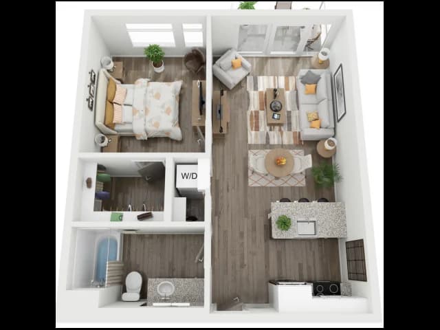 Milwaukee County apartments for rent - image - 1 Bed / 1 Bath - 682 SF