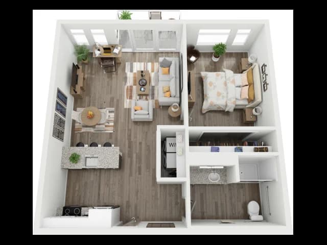 Milwaukee County apartments for rent - image - 1 Bed / 1 Bath - 799 SF