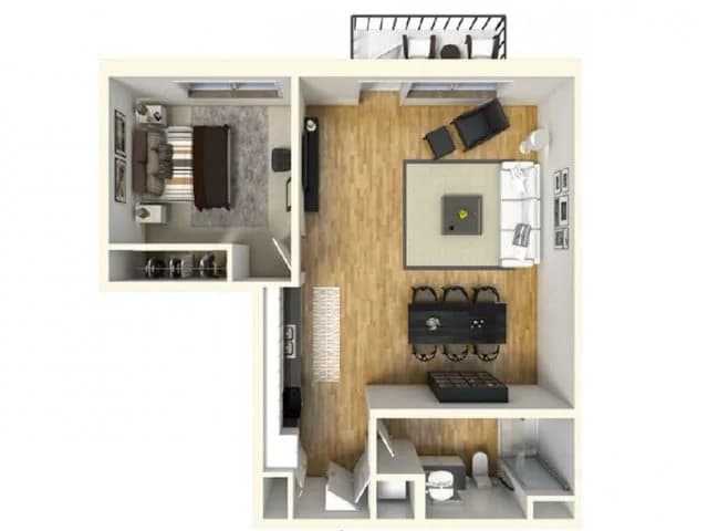 Milwaukee County apartments for rent - image - 1 Bed / 1 Bath - 778 SF
