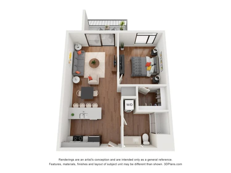 Milwaukee County apartments for rent - image - Nova Supermoon ADA Floor Plan
