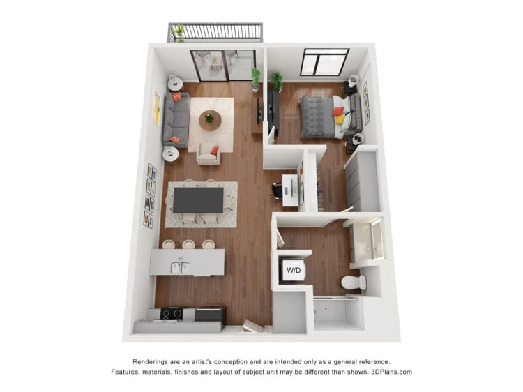 Milwaukee County apartments for rent - image - Nova Gemini variation floor plan