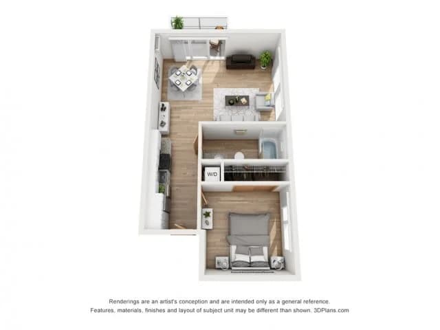 Milwaukee County apartments for rent - image - Horizon - 1 Bed / 1 Bath - 660 SF