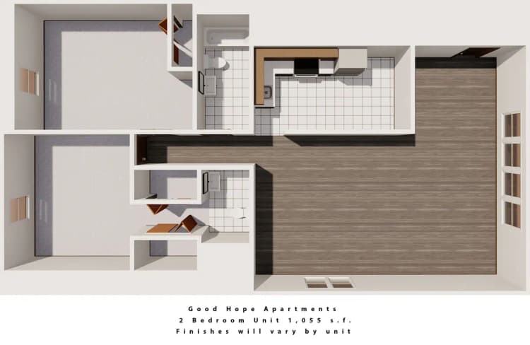 Milwaukee County apartments for rent - image - Good-Hope-2-bedroom.jpg