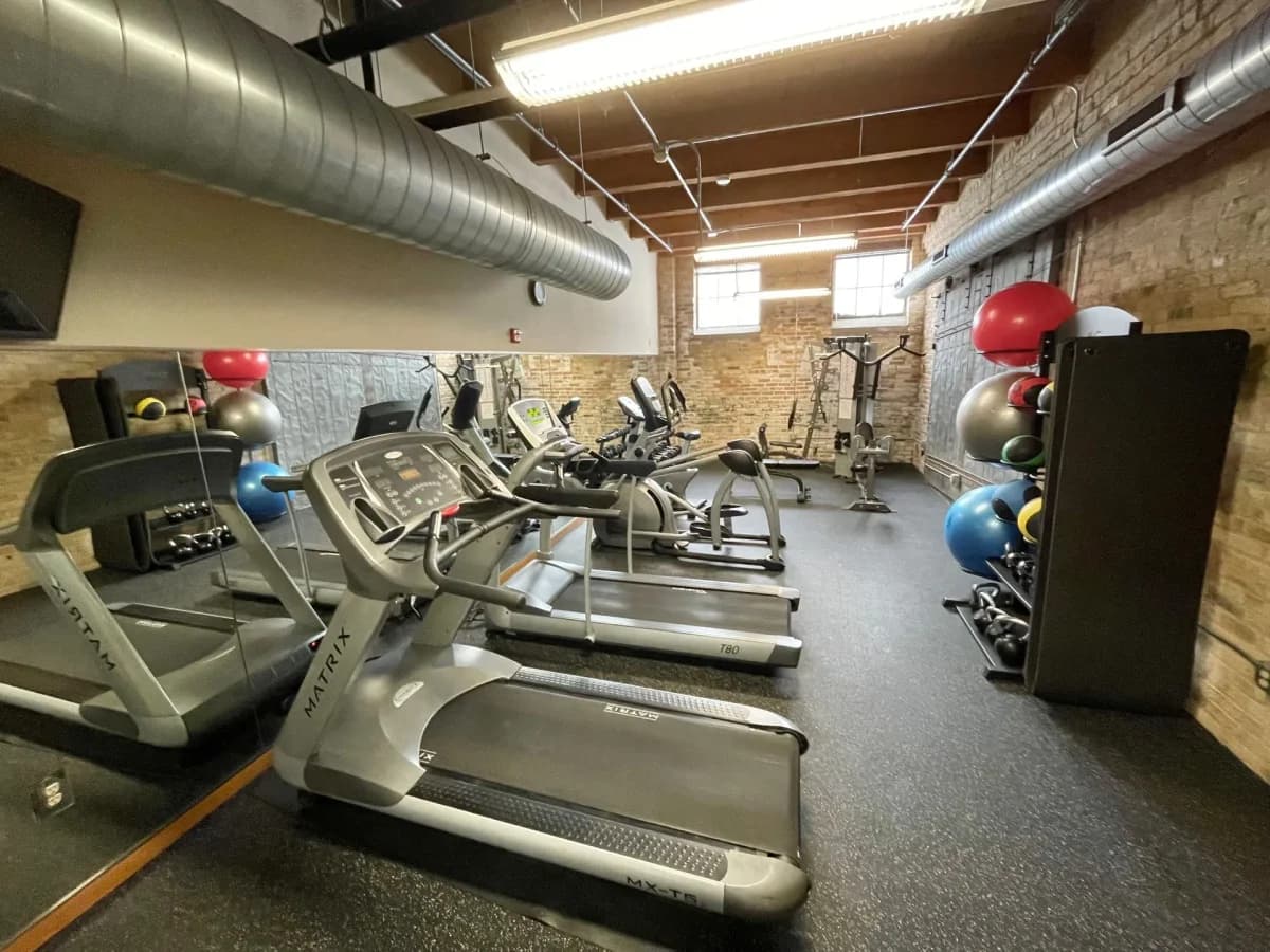 Milwaukee County apartments for rent - image - Historic Fifth Ward Lofts - Gym.webp