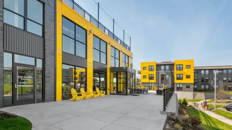 undefined apartments for rent - image - The-West-Living-Apartments_exterior-entry.png