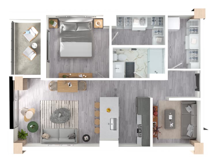 undefined apartments for rent - image - Cherry - 1 BD + Den / 1 BA - 833 SF