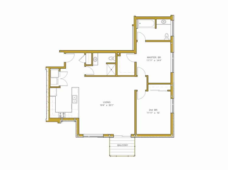 undefined apartments for rent - image - Floor Plan With Measurements