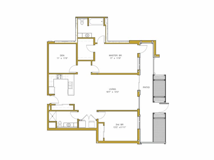 undefined apartments for rent - image - Floor Plan With Measurements