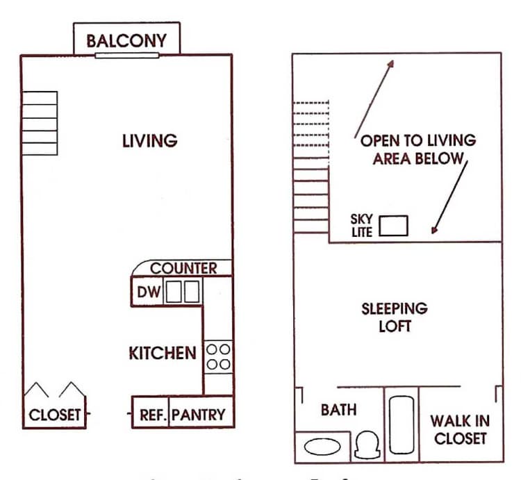 undefined apartments for rent - image - Morg.Fairway_1br_Loft.jpg